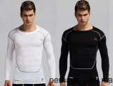 Custom Men's Fitness Rash Guard Long Sleeve T-Shirt with Quick-Drying