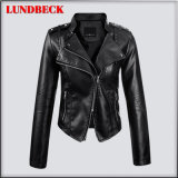 New Arrived Women'pu Jacket with Good Quality