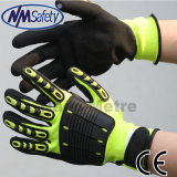 Nmsafety Nitrile Coated High Impact TPR Hand Protection Gloves