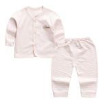 100% Cotton Newborn Underwear Long Sleeve Trousers Two Sets Baby Apparel