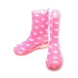 PVC Transparent Rain Boots, Cute Polka Dots Rain Boots