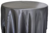 Wedding Party Restaurant Banquet Decorations Solid Polyester Square Satin Tablecloth Table Covers