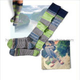 Knitting Tube Sock in Stripes Fashion Style Children Sock