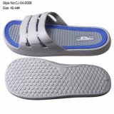 Stock Lots EVA Injection Flat Slipper with Grey Color