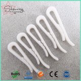 Garment Accessory Plastic 39mm R Shape Shirt Clip with Tooth