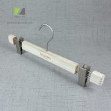 Water-Washed White Pine Wood Skirt Hanger for High-End Clothing Brand