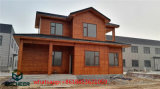 Wood Style Two Story House Prefabricated Light Steel Villa