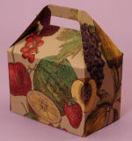 Printing Fruits Paper Gift Box with Handle (PB-088)