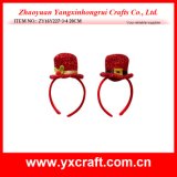 Christmas Decoration (ZY16Y227-3-4 20CM) Christmas Very Red Hat Christmas Stand
