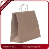Brown Kraft Paper Shopping Bag Clothes Shopping Bag Customized Design Shopping Bag