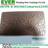 Epoxy Polyester Art Type Metallic Powder Coating with Copper on Black Groud Wrinkle Texture Finish