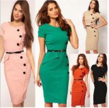 Factory Clothes OEM Fashion Office Women Bodycon Dress