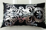 Metallic/Flock Printed Decorative Pillow Metallic Print Cushion (XPL-42)