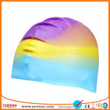 Comfortable Floral Adult Silicone Swimming Cap