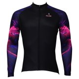 Dark Pink Cool Fashion Sports Jacket Tops Men's Cycling Jersey