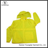 Waterproof Women's Hooded Lightweight Yellow Windbreaker Jacket