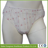 Disposable Nonwoven Printed Lady Panties