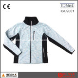 OEM Design Hot Sales Outdoor Waterproof Zip Melange Color Knitted Clothes Women Jacket