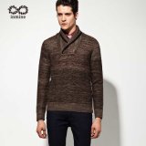 50%Wool 50%Acrylic Shawl Collar Pullover Man Knitwear