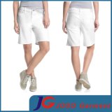 Women White Bermuda Shorts (JC6080)