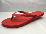 Fashion Red Flip Flops PVC Concise Slippers (22LG1707)