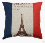Eiffel Tower Printed Throw Cushion