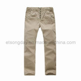 New Design Cotton Spandex Men's Trousers with Placket Buttons (GDP-56)