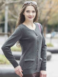 Women Cashmere Cardigan Pullover Sweater (1500002046)