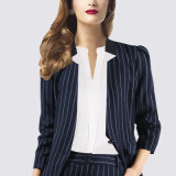 Fashion Business Lady Office Strip Suit for Ladies