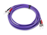 OM4 Purple ST-ST Fiber Patch Cord