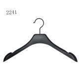 Brand Logo Printed Plastic Black Hanger for Dress