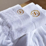 Hotel Satin Border 100% Cotton Terry Cloth Towel Supplier (DPF201642)