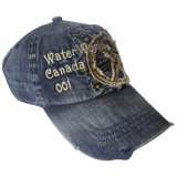 Washed Jeans Dad Hat with Logo Gjjs11