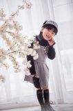 2016 Fashion Girl's Popover Wool Knitting Patterns for Kids Pullover Sweaters