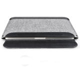 Popular Design Gray Color Felt Handbags Bag Sleeve Pouch Laptop Bag Case (FLB001)