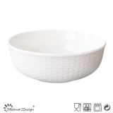 Cheap Porcelain Embossed Ceramic Bowl