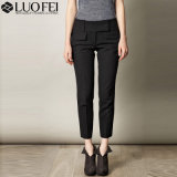 China Garment Manufacturer Fashionable Lady Loose Black Pants