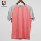 Plain Contrast Color Loose Women Cotton T Shirt