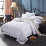 Embroidery White 5 Star Hotel Bedding for Hilton Group Hotel