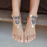 Beach Foot Jewelry Silver Plated Coin Summer Women Anklet