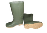 Light Green Color Safety Rain Shoes