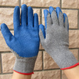 Cheap Blue Coated Latex Gloves Safety Work Glove China