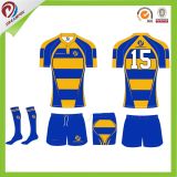 Wholesales Sublimated Customized Team Club Striped Rugby Jersey Custom