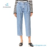 2017 Ladies Cotton Slim Fit Boyfriend Pants Blue Ankle Denim Jeans