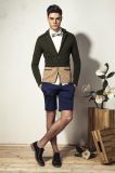Fashion Shawl Collar Knit Men Cardigan with Button