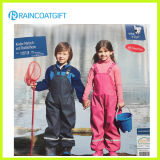 Children's Waterproof PU Overall Kids Raincoat (RUM016)