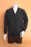 Yak Wool Cardigan Garment/Cashmere Clothing/Knitwear/Fabric/Wool Textile/Men Sweater
