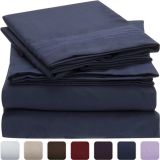 Soft Embroidery Microfiber Bed Sheet Set
