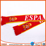 Cheering Jacquard Sport Soccer Scarf with Fringe