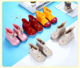2018 New Hot Rubber Boots Children Boots Girls Boys Kids Cartoon Rainboots Candy Color Antiskid Rain Boot Waterproof Shoes